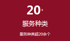 服務(wù)種類(lèi)超20余個(gè)